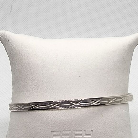 Vintage Milor Italy Sterling Silver Bangle Bracelet - Picture 1 of 7